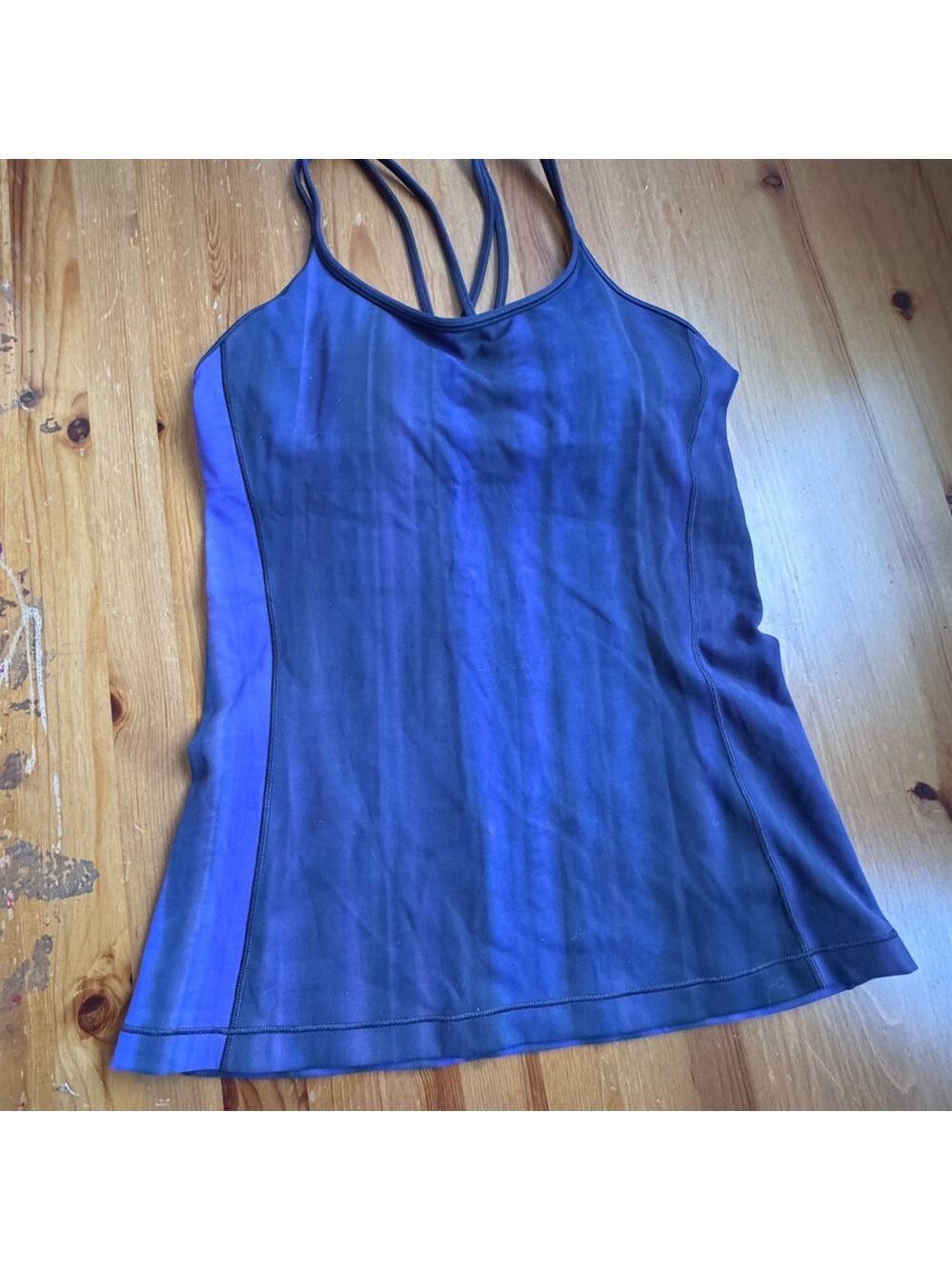 Lululemon purple racer back tank top with built in bra size 6 NWOT - Picture 9 of 13